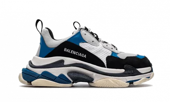 Shop Balenciaga Triple S - Black/Blue Now and Get a Great Sale!