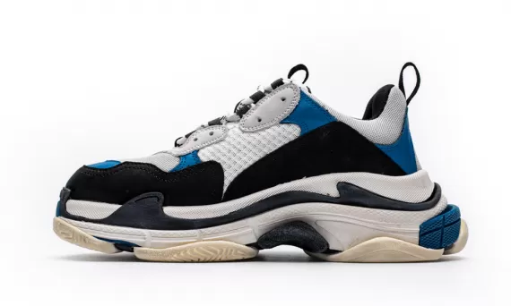 Look Trendy with Balenciaga Triple S - Black/Blue at a Great Price!