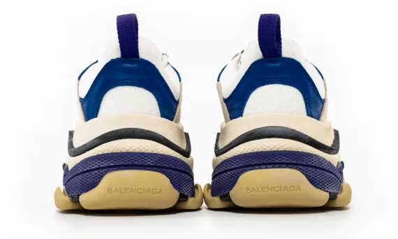 Shop Now for Women's Balenciaga Triple S Trainer White Navy Purple - 20% Off!