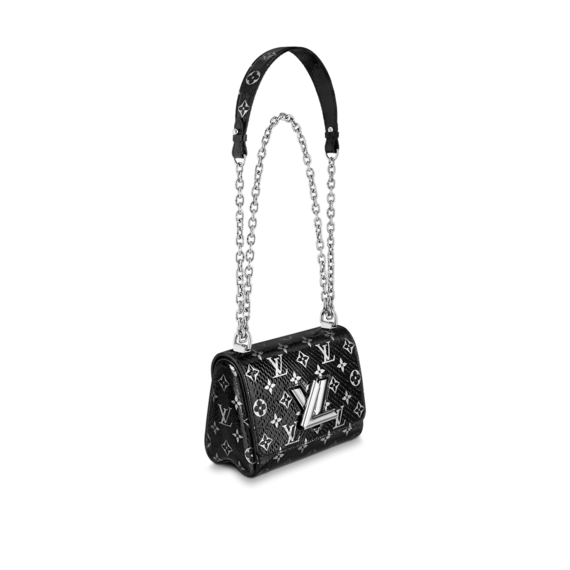 Shop Now and Save on Women's Louis Vuitton Twist PM Black/Silver Handbag!