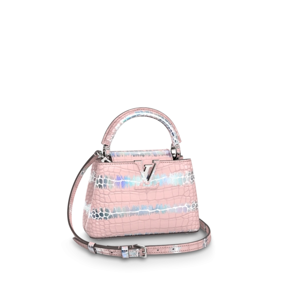 Shop Louis Vuitton Capucines Mini Pink/Silver for Women and Get Discount