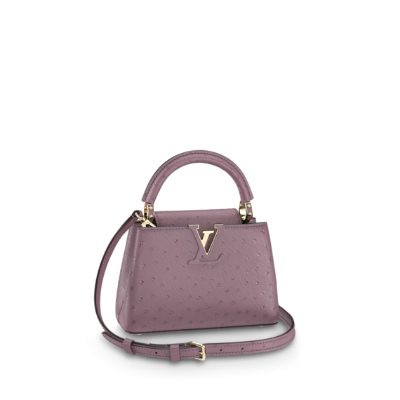 Women's Louis Vuitton Capucines Mini Purple - Buy Now and Get Discount!