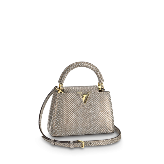 Shop Louis Vuitton Capucines Mini Golden Ochre for Women's - Get Sale Now!