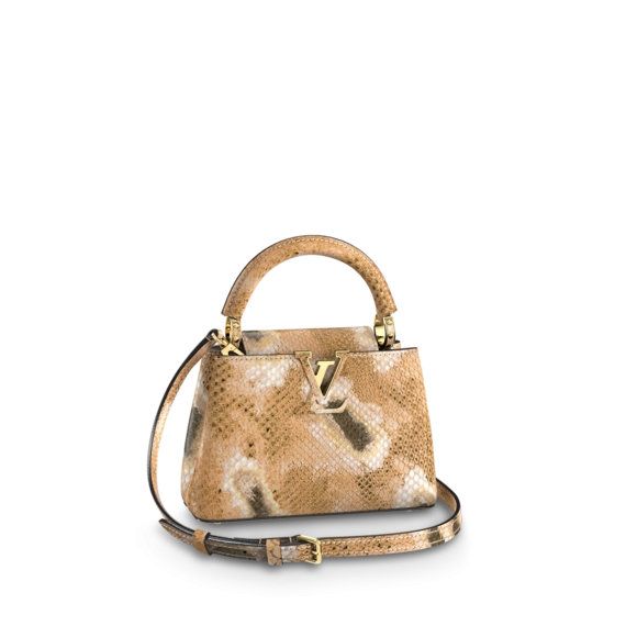 Shop Louis Vuitton Capucines Mini Golden for Women's Sale