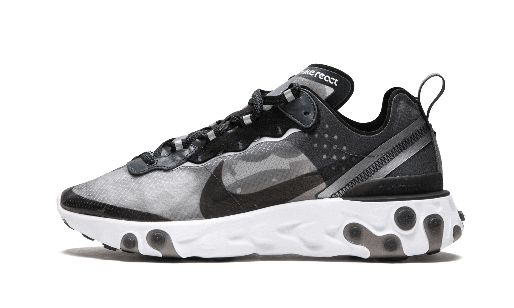 buy real Nike REACT ELEMENT 87    Anthracite Black-White for 199 USD only