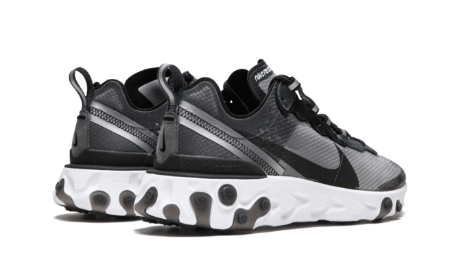 Get Women's Nike React Element 87 Anthracite Black-White Shoes On Sale