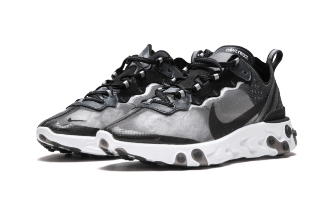 Nike React Element 87 Anthracite Black-White