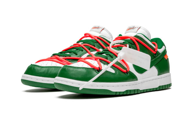 Men's Nike Dunk Low Off White - Pine Green Available Now