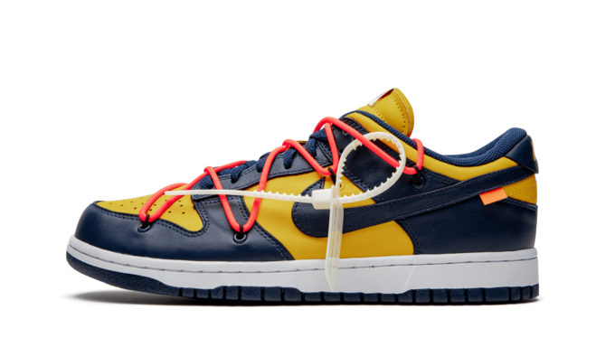 Sale Get Nike Dunk Low Off White - University Gold for Men's
