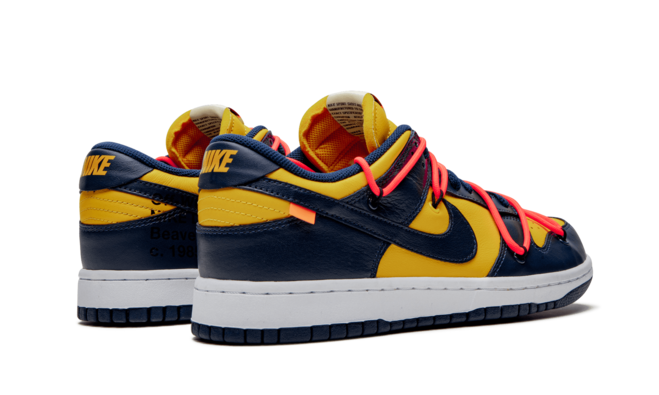Women's Trendy Nike Dunk Low Off White - University Gold On Sale Now