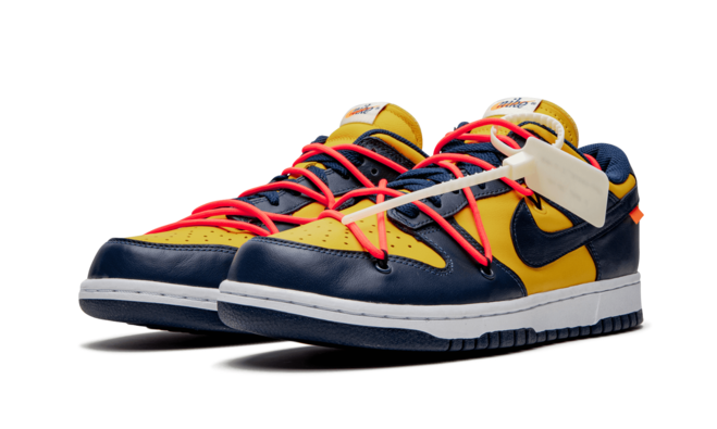 Grab Your Nike Dunk Low Off White - University Gold for Men's