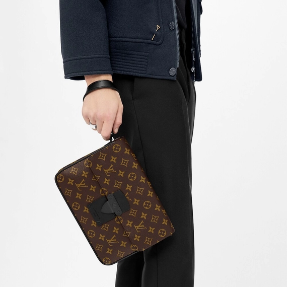Men's Fashion Essential - Louis Vuitton S Lock A4 Pouch On Sale