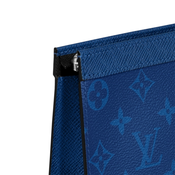 Unique Louis Vuitton Pochette Voyage MM Pacific Blue for Men's