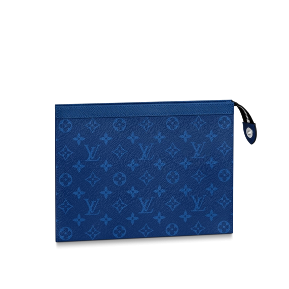 Shop Louis Vuitton Pochette Voyage MM Pacific Blue for Men's