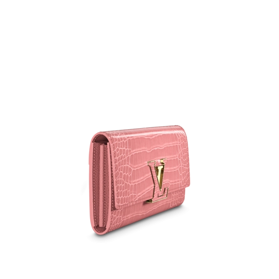 Shop the Stylish Louis Vuitton Capucines Wallet Rose Tourmaline Pink for Women - Buy Now!