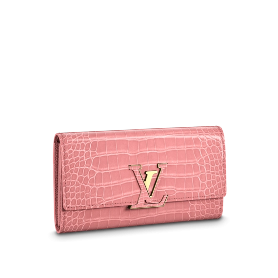 Louis Vuitton Capucines Wallet Rose Tourmaline Pink for Women - Buy Now at the Online Shop!
