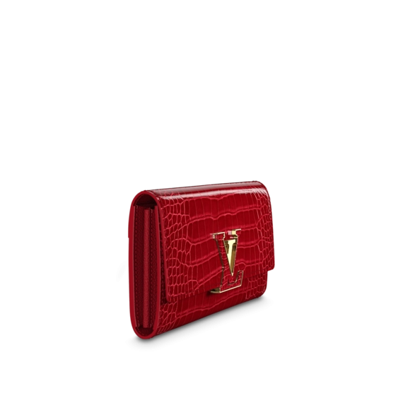 Buy Rubis Red Louis Vuitton Capucines Wallet for Women