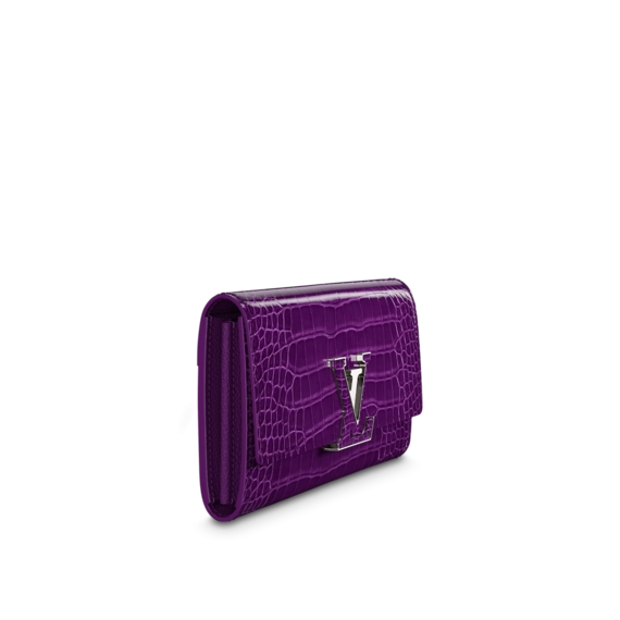 Buy Now - Women's Louis Vuitton Capucines Wallet Amethyste Purple with Discount!