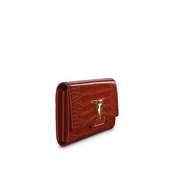 Shop the Stylish Louis Vuitton Capucines Wallet Fauve Brown for Women