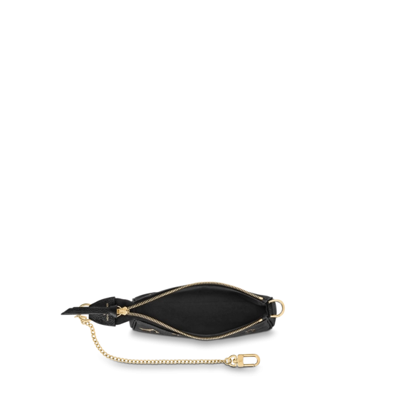 Save Now On Women's Louis Vuitton Mini Pochette Accessoires Black!