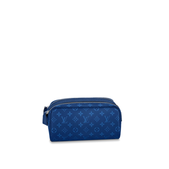 Louis Vuitton Dopp Kit Toilet Pouch Cobalt Blue - Get the perfect men's accessory!