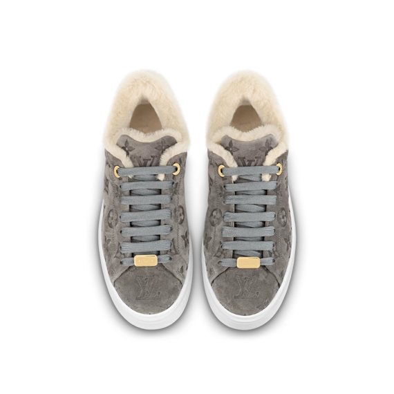 Style Up With Women's Louis Vuitton Time Out Sneaker Gray