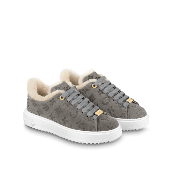 Look Fabulous in Women's Louis Vuitton Time Out Sneaker Gray