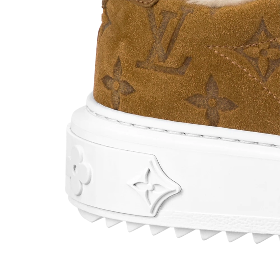 Shop Women's Designer Shoes - Louis Vuitton Time Out Sneaker Cognac Brown & Get Discount!
