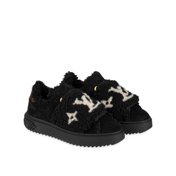 Fashion Designer Online Shop - Louis Vuitton Time Out Sneaker Black for Women