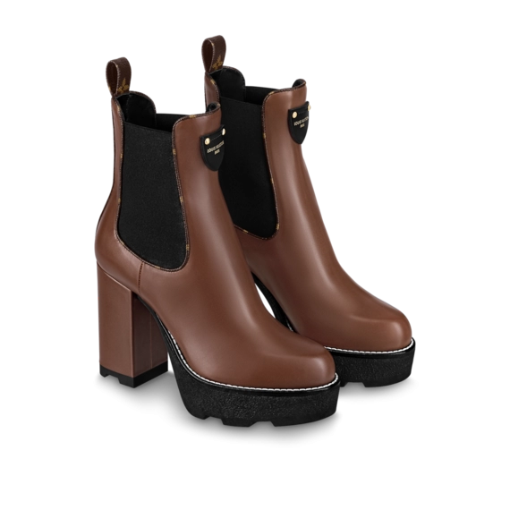 Look Stylish in Lv Beaubourg Ankle Boot Brown - Shop Online!