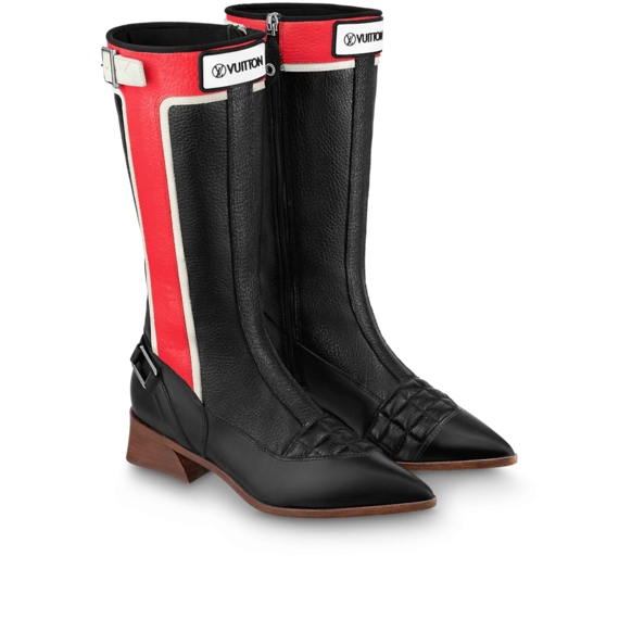 Fashion Designer Online Shop - Get the Louis Vuitton Flags High Boot Red for Women!