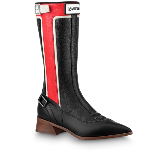 Shop the Louis Vuitton Flags High Boot Red for Women and Save - Discount Available!