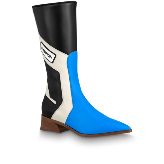 Shop Louis Vuitton Flags High Boot Blue for Women's Sale