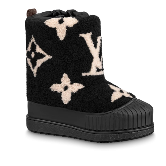 Women's Louis Vuitton Polar Flat Half Boot Black - Get it Now on Sale!