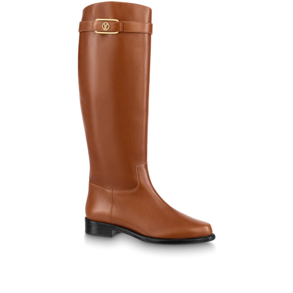 Buy Women's Louis Vuitton Westside Flat High Boot Cognac Brown