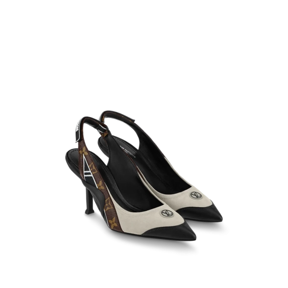 Shop The Latest Women's Louis Vuitton Archlight Slingback Pump Light Gray On Sale