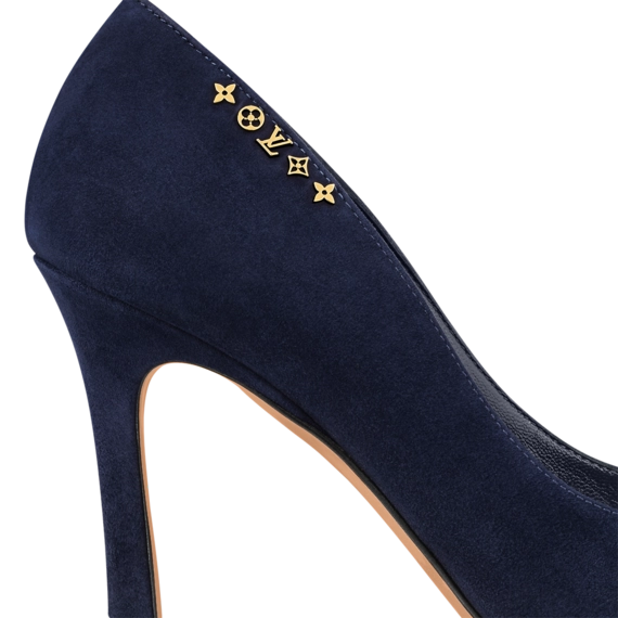 Elevate Your Look with Louis Vuitton Signature Navy Blue Pumps