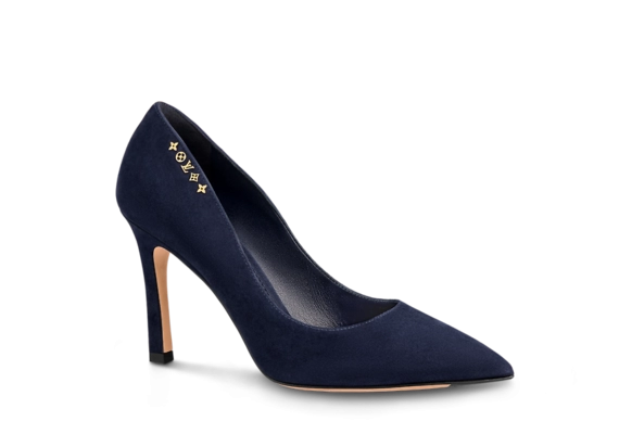 Shop Louis Vuitton Signature Navy Blue Pumps for Women