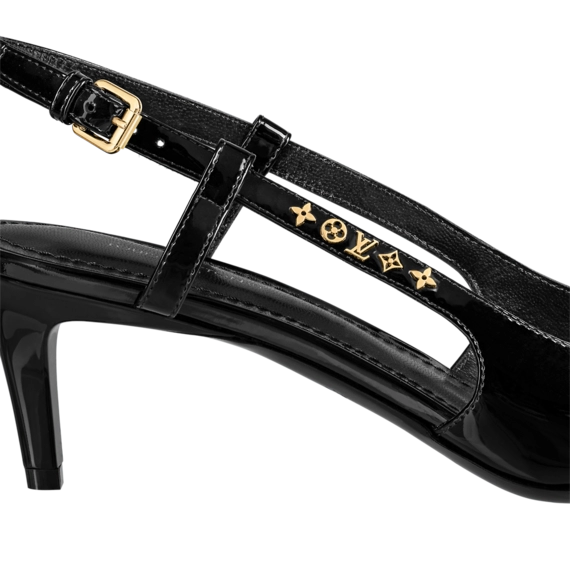 Women's Luxury Style - Louis Vuitton Signature Slingback Pump Black
