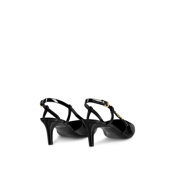 Women's Style: Louis Vuitton Signature Slingback Pump Black