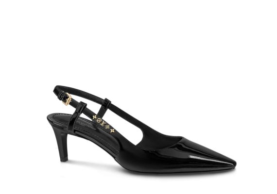 Shop the Louis Vuitton Signature Slingback Pump Black - Women's Fashion