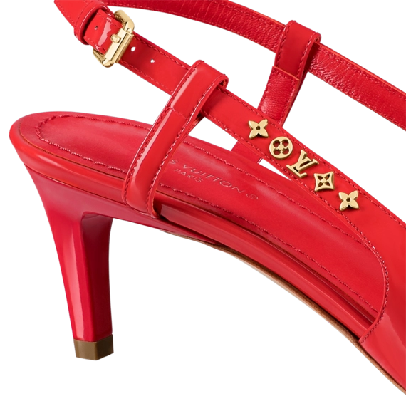 Discounted Red Slingback Pumps by Louis Vuitton - Shop Now!