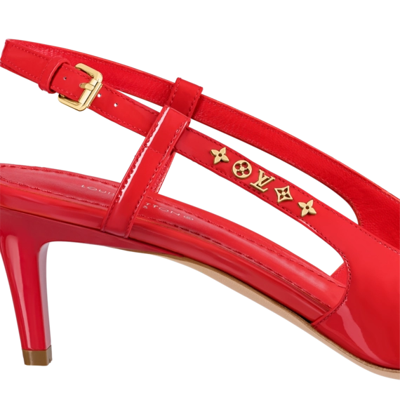 Women's Red Slingback Pumps by Louis Vuitton - Shop Now and Save!