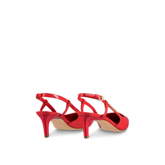 Get a Deal on Louis Vuitton Signature Red Slingback Pump - Shop Now!