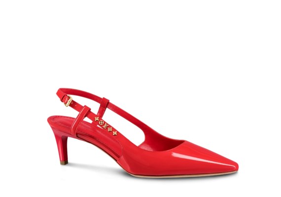 Women's Louis Vuitton Signature Slingback Pump Red - Shop Now and Save!