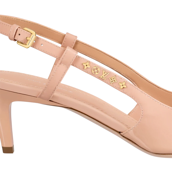 Shop Women's Designer Shoes - Louis Vuitton Signature Slingback Pump Nude Pink - Get Discount!