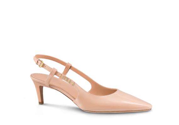 Women's Designer Louis Vuitton Signature Slingback Pump Nude Pink - Shop Now and Get Discount!