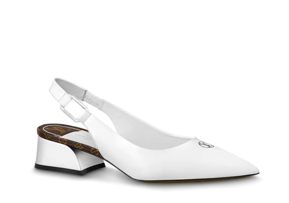 Buy Louis Vuitton Magnetic Slingback Pump White for Women's