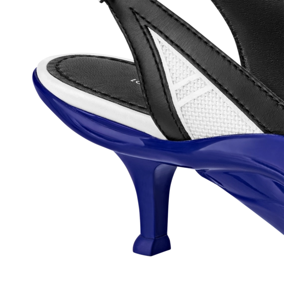 Women's Luxury Footwear - Louis Vuitton Archlight Slingback Pump White / Blue