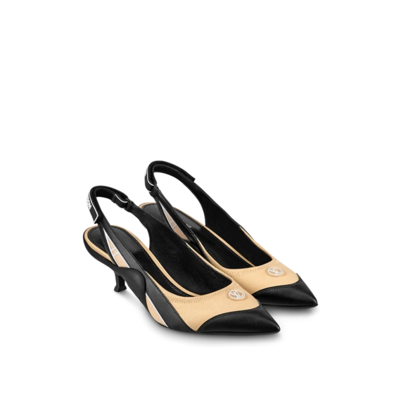 Women's Designer Shoes - Louis Vuitton Archlight Slingback Pump Beige